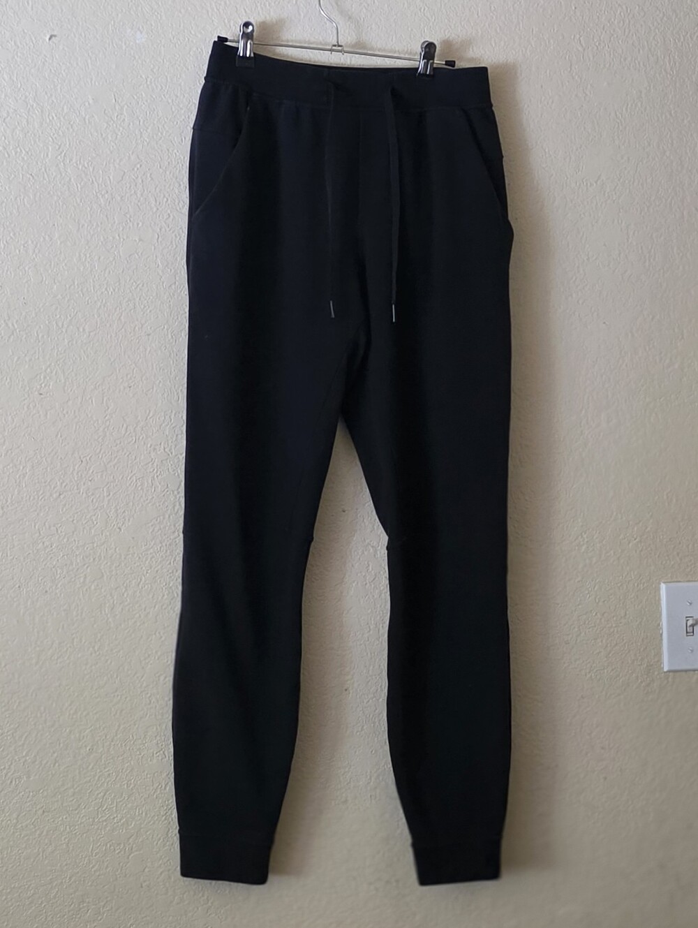 Lululemon  Black Jogger Pants with Drawstring Size Small.
